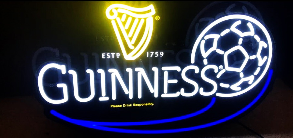 Guinness Football Neon Sign